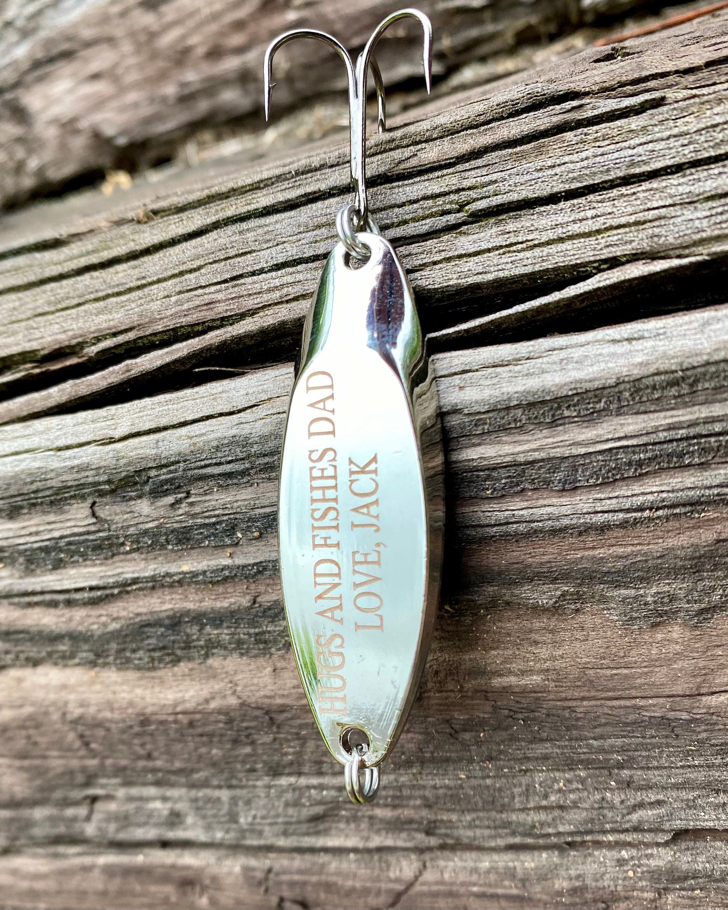 Personalized Fishing Lure Custom Fish Gift Father's Day Gift For Dad Rustic Wedding Party Gift Retirement Gift Anniversary