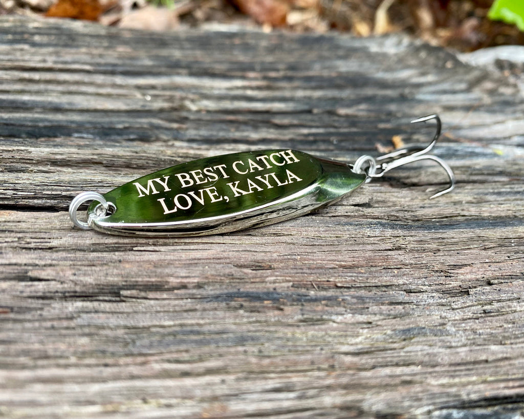 Personalized Fishing Lure Custom Fish Gift Father's Day Gift For Dad Rustic Wedding Party Gift Retirement Gift Anniversary