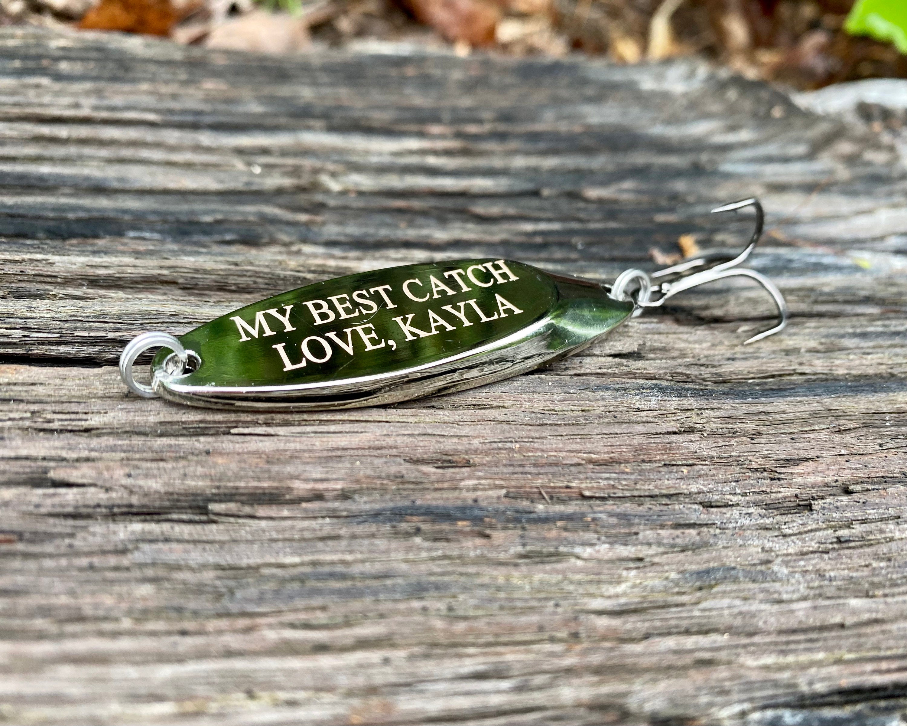 Personalized Fishing Lure Custom Fish Gift Father's Day Gift For Dad Rustic Wedding Party Gift Retirement Gift Anniversary