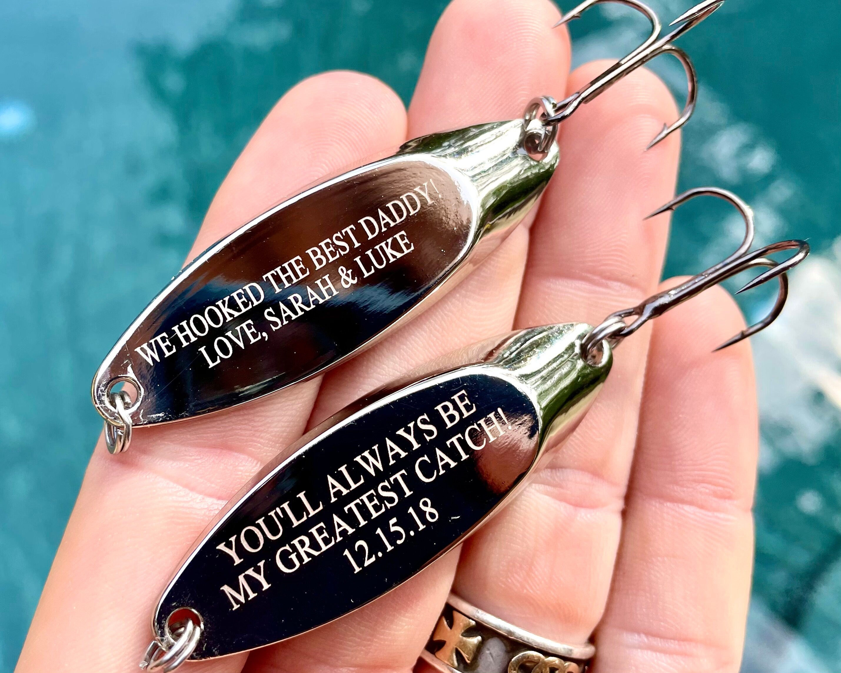 Personalized Engraved Fishing Lure, Fishing Gifts for Him, Personalized Gift, Gift for Boyfriend, Fathers Day Gift, Retirement Gift Husband