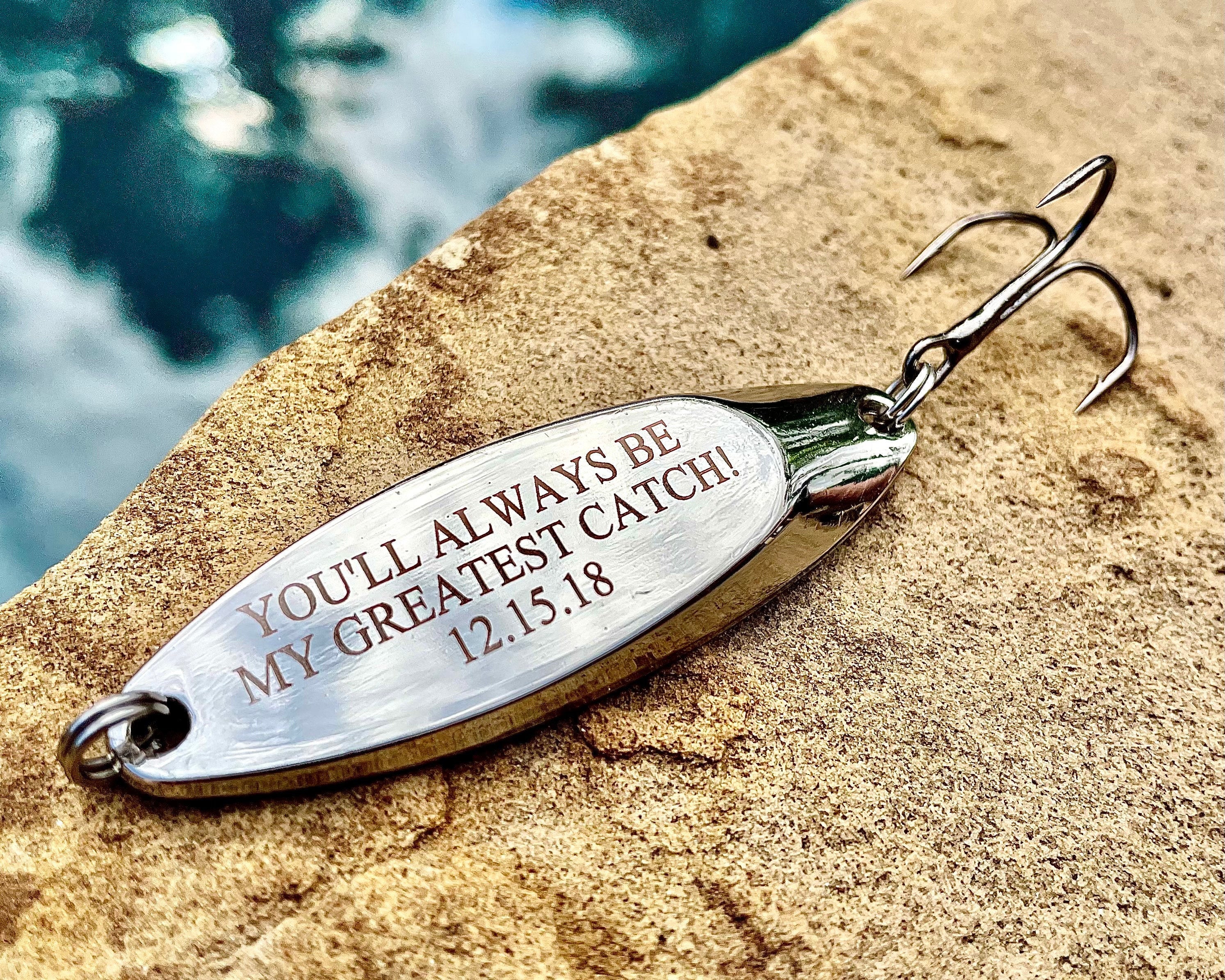Personalized Engraved Fishing Lure, Fishing Gifts for Him, Personalized Gift, Gift for Boyfriend, Fathers Day Gift, Retirement Gift Husband