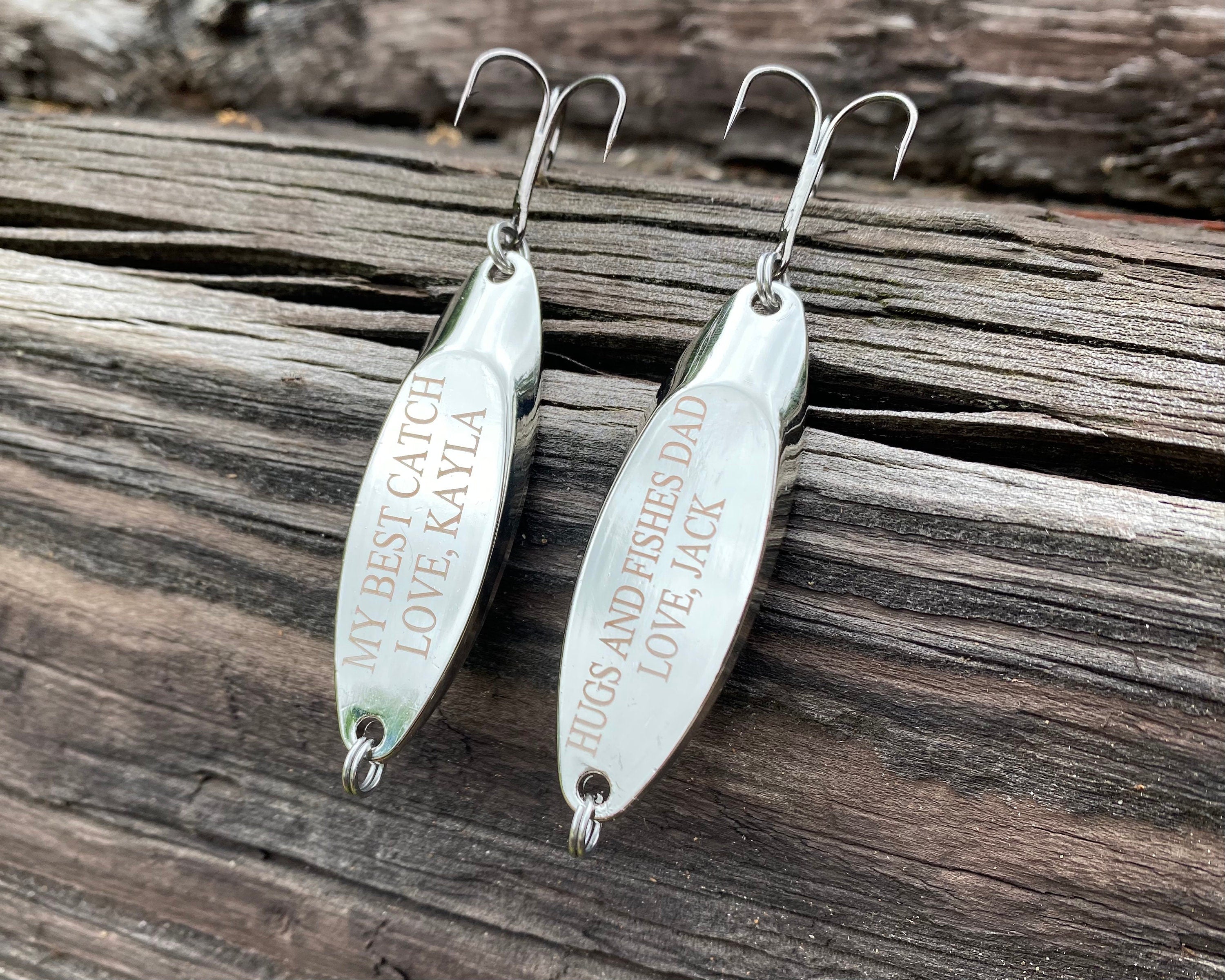 Personalized Fishing Lure Custom Fish Gift Father's Day Gift For Dad Rustic Wedding Party Gift Retirement Gift Anniversary