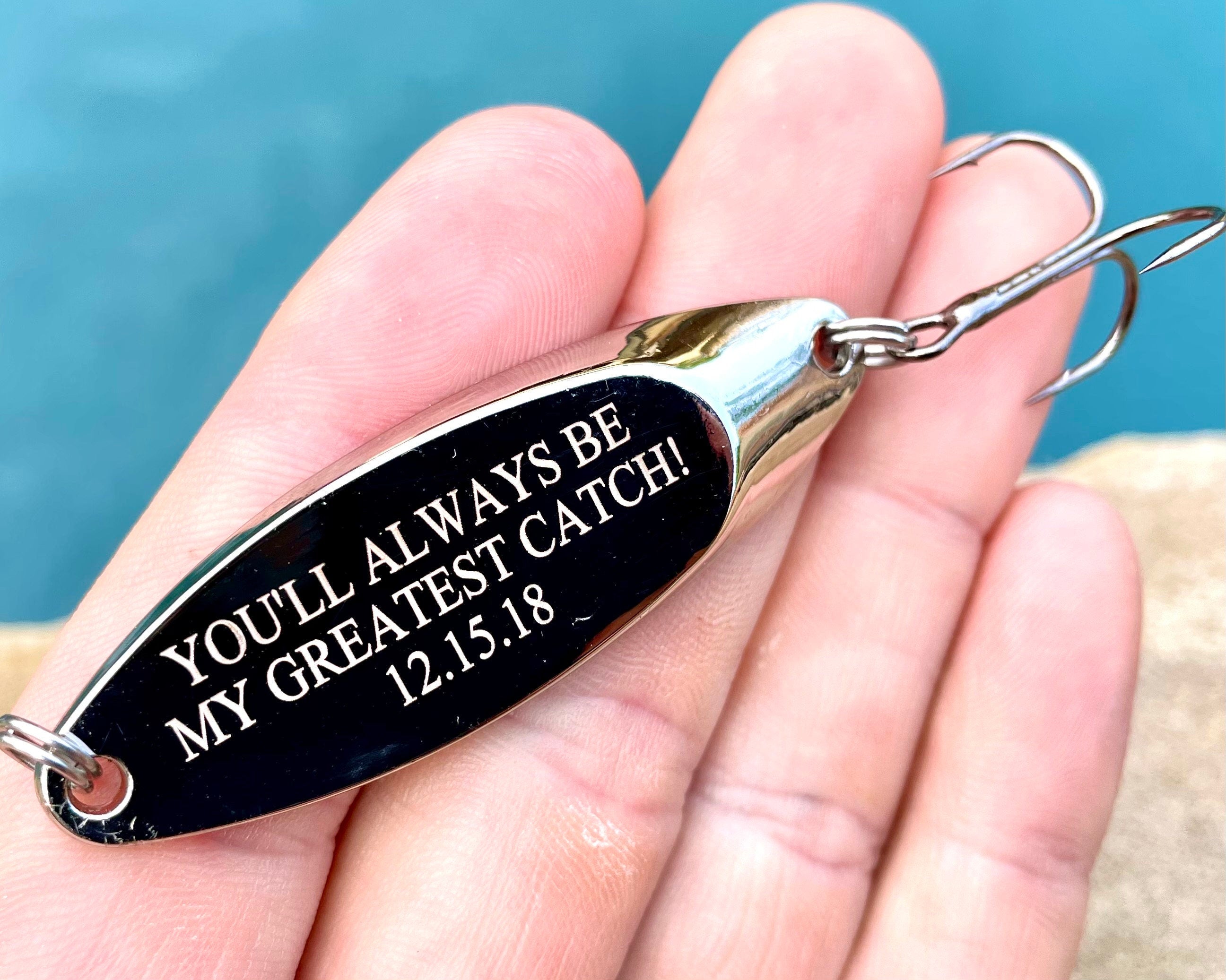 Personalized Engraved Fishing Lure, Fishing Gifts for Him, Personalized Gift, Gift for Boyfriend, Fathers Day Gift, Retirement Gift Husband