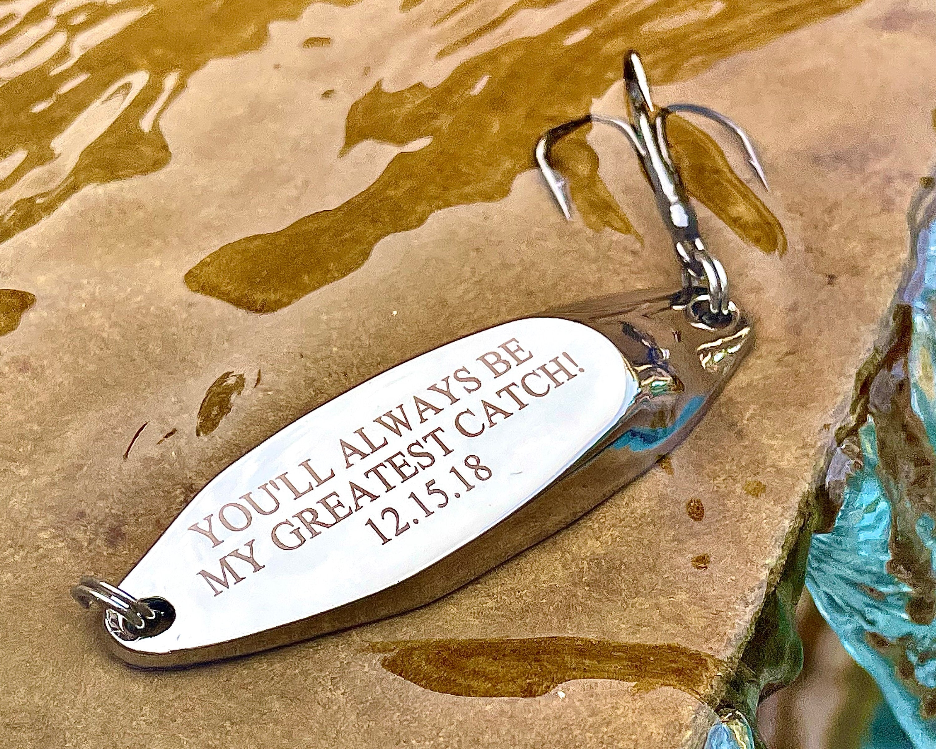 Personalized Engraved Fishing Lure, Fishing Gifts for Him, Personalized Gift, Gift for Boyfriend, Fathers Day Gift, Retirement Gift Husband