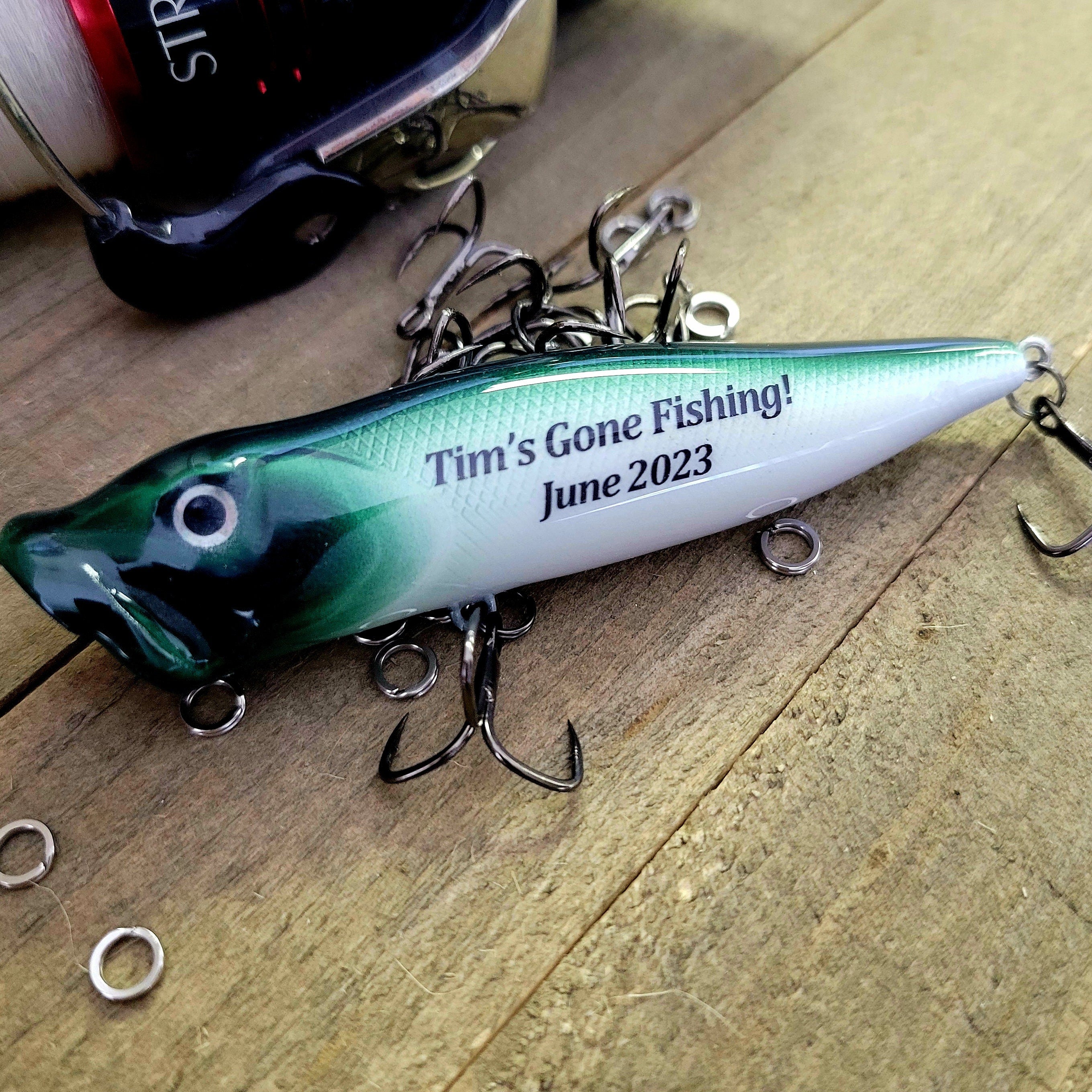 Personalized Fishing Lure | Fishing Gift from son or daughter | Custom fishing Lure | Personalized Birthday Keepsake | Fishing gift for Dad