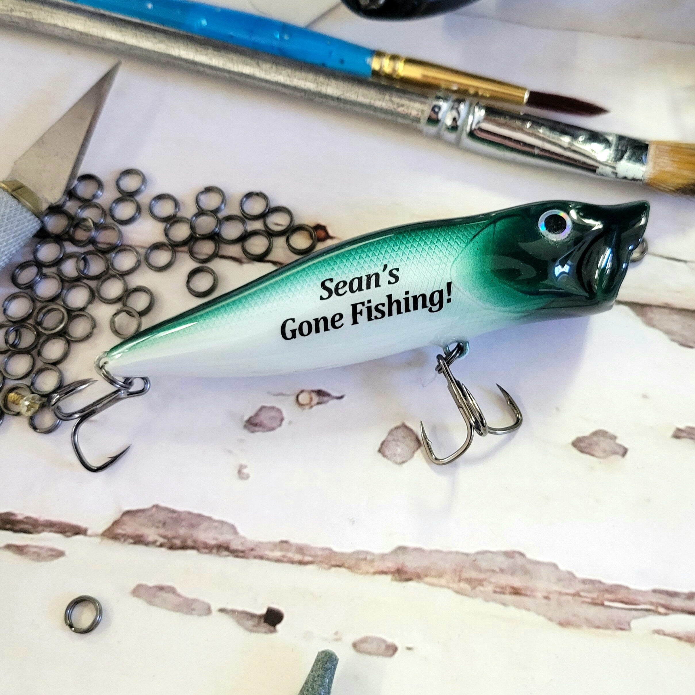 Personalized Fishing Lure | Fishing Gift from son or daughter | Custom fishing Lure | Personalized Birthday Keepsake | Fishing gift for Dad