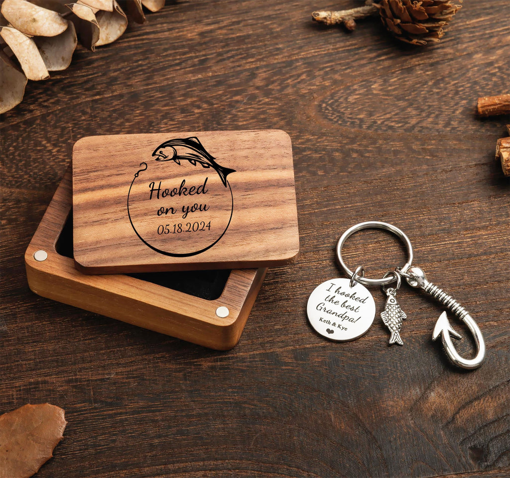 Custom Keychain,Personalized Fishing Keychain,Fishing Hook Keychain,Fishing Lure Keychain,Keychain Gifts For Him,Keychain For Father Husband