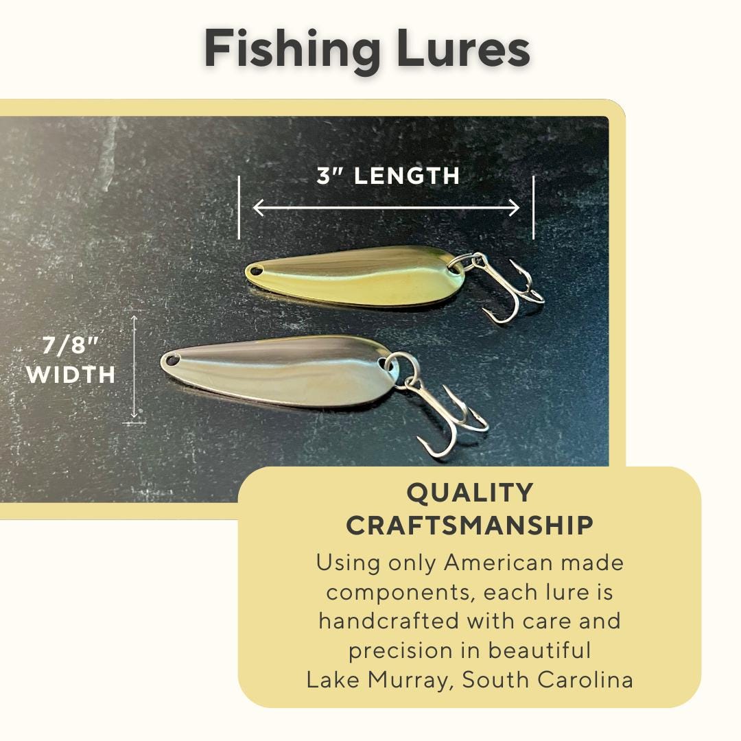 Personalized Fishing Lures, Anniversary Gift for Husband, Gift for Boyfriend, Gift for Him, Fathers Day Gift for Dad, Custom Gift for Son