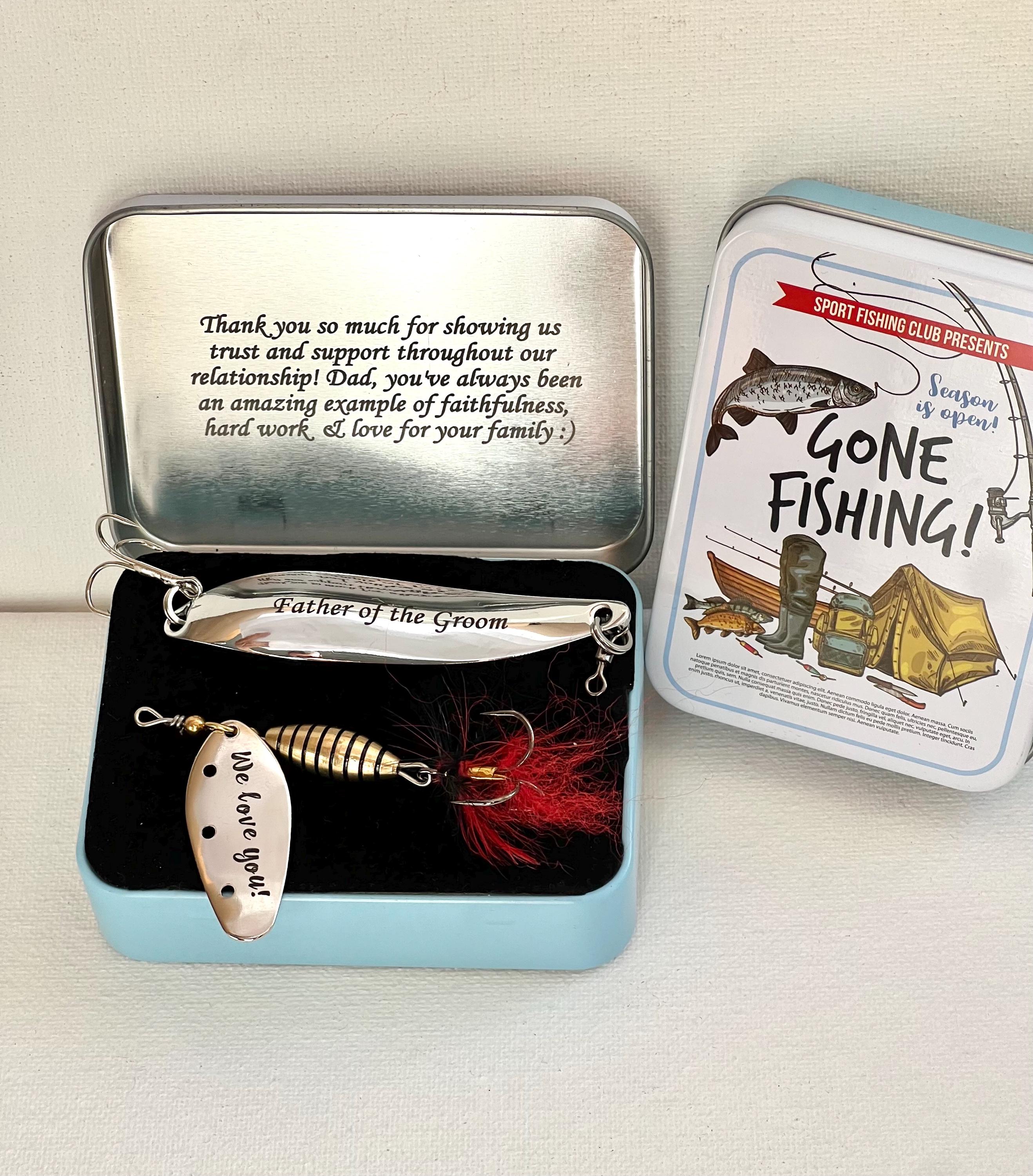 Fishing Gift For Dad custom lures gift for him Anniversary gift for husband Groomsman Wedding birthday