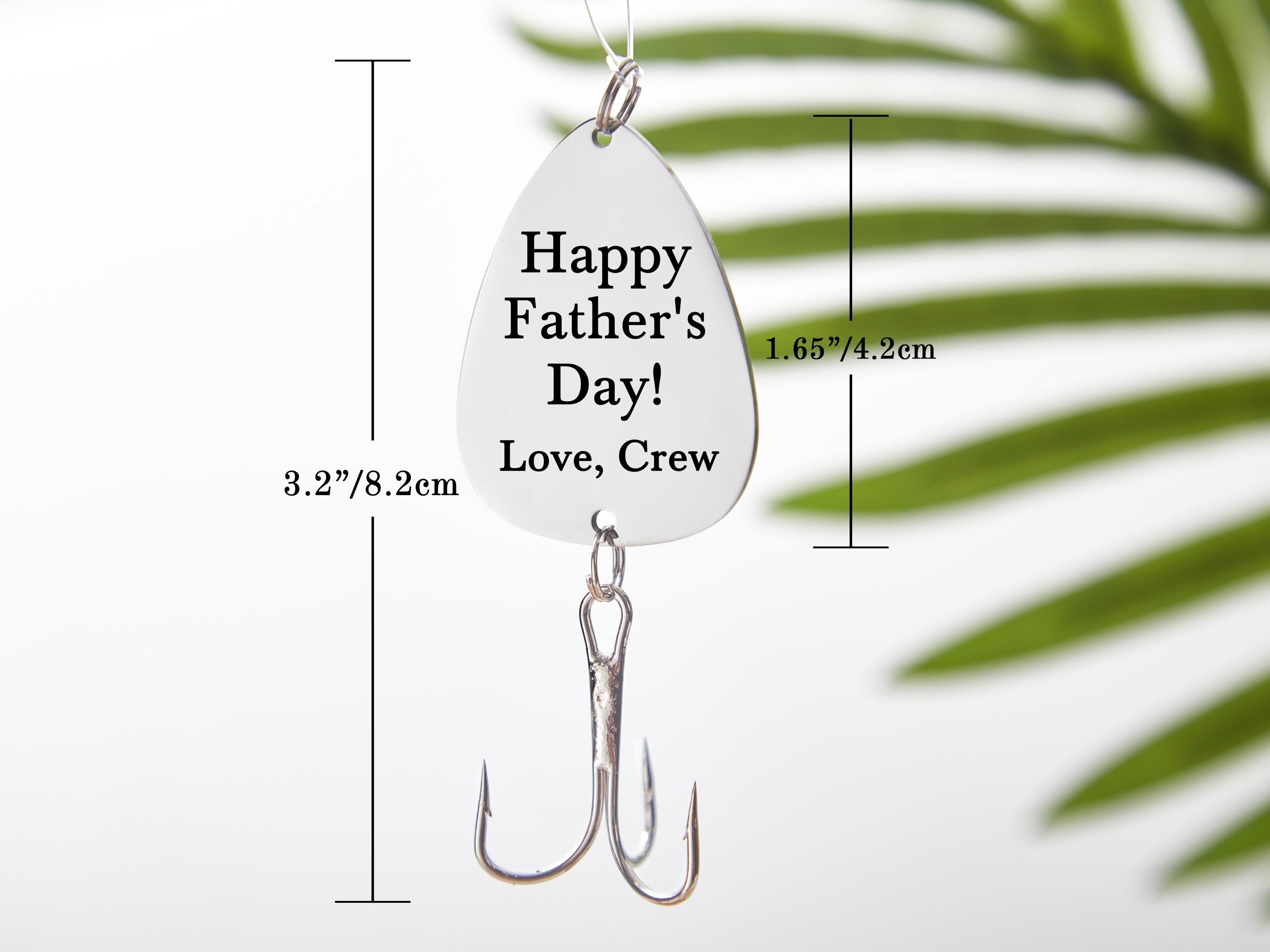 Fishing Gifts for Men-Engraved Fishing Lure-Personalized Fishing Keychain Gift-Fathers Day Giftt-Fishing Gift for Husband-Catch Fishing Lure