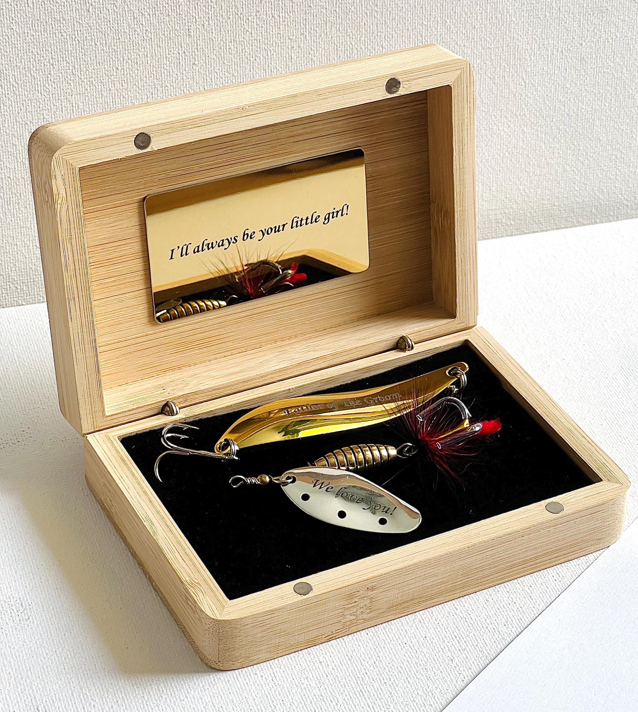 Fishing Gift For Dad custom lures gift for him Anniversary gift for husband Groomsman Wedding birthday