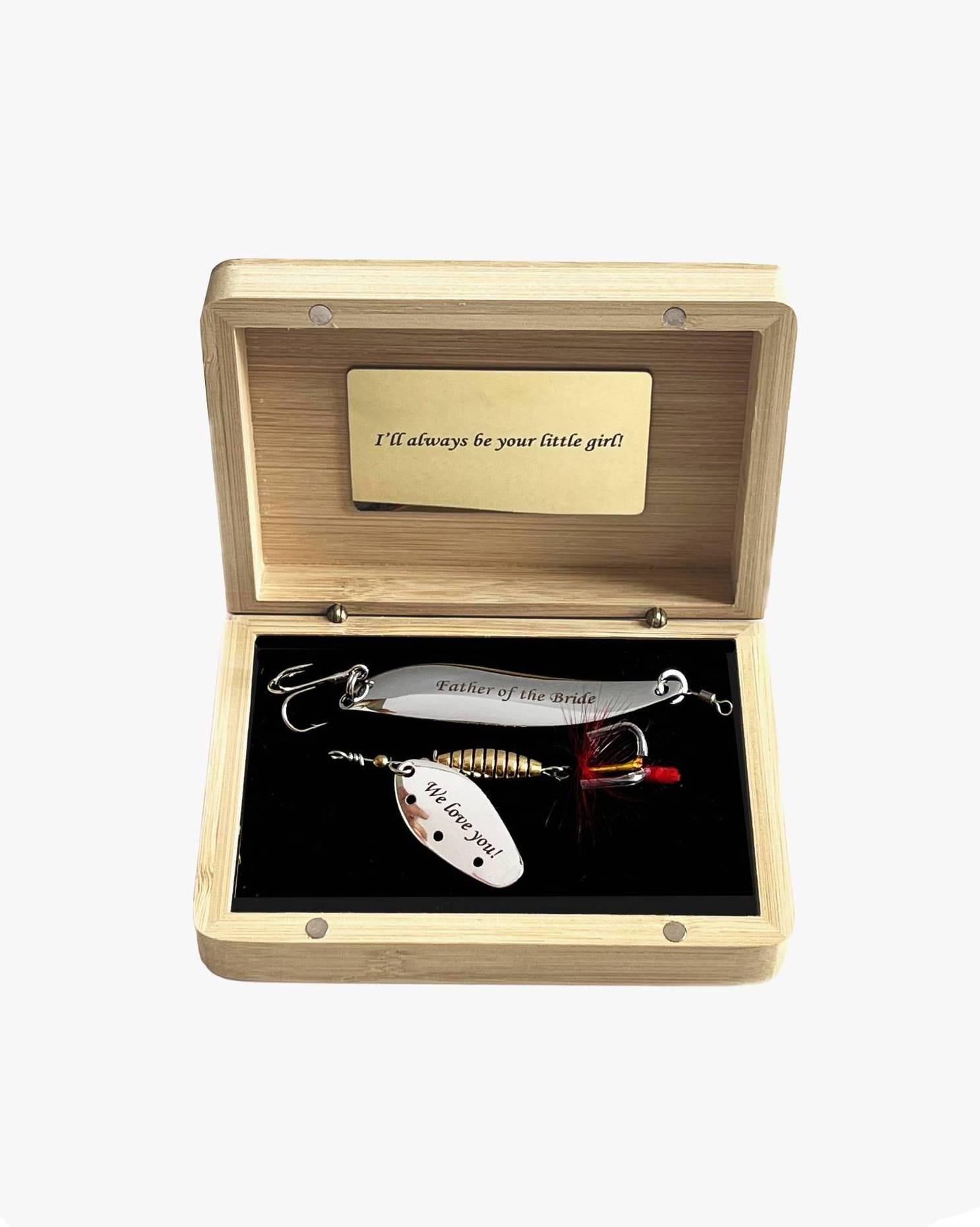Fishing Gift For Dad custom lures gift for him Anniversary gift for husband Groomsman Wedding birthday