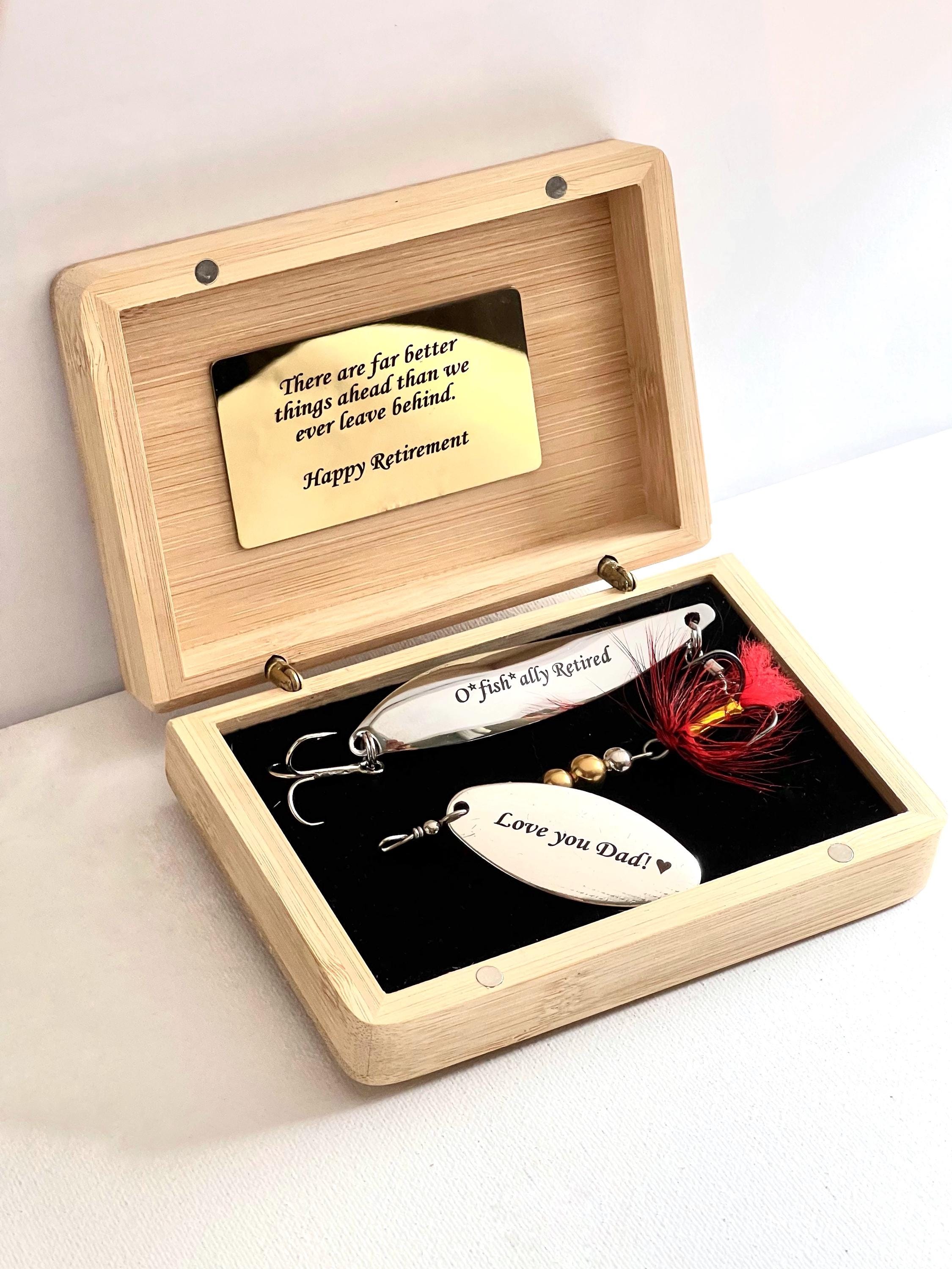 Fishing Gift For Dad custom lures gift for him Anniversary gift for husband Groomsman Wedding birthday