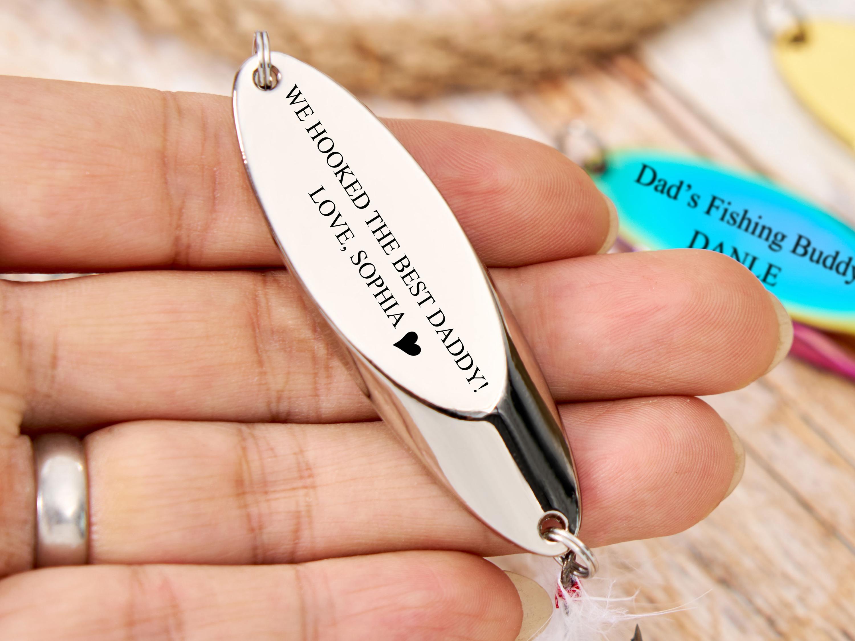 Personalized Engraved Fishing Lure,Fishing Gifts For Him,Custom Gift,Gift For Boyfriend, Fathers Day Gift, Retirement Gift For Daddy