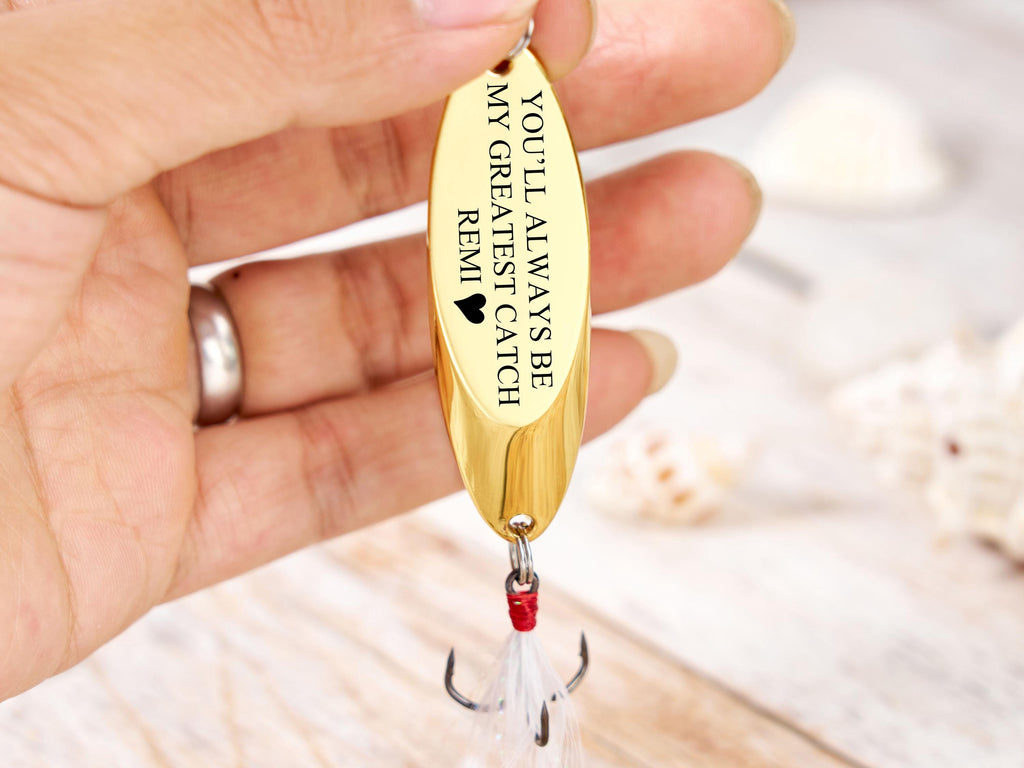 Personalized Engraved Fishing Lure,Fishing Gifts For Him,Custom Gift,Gift For Boyfriend, Fathers Day Gift, Retirement Gift For Daddy