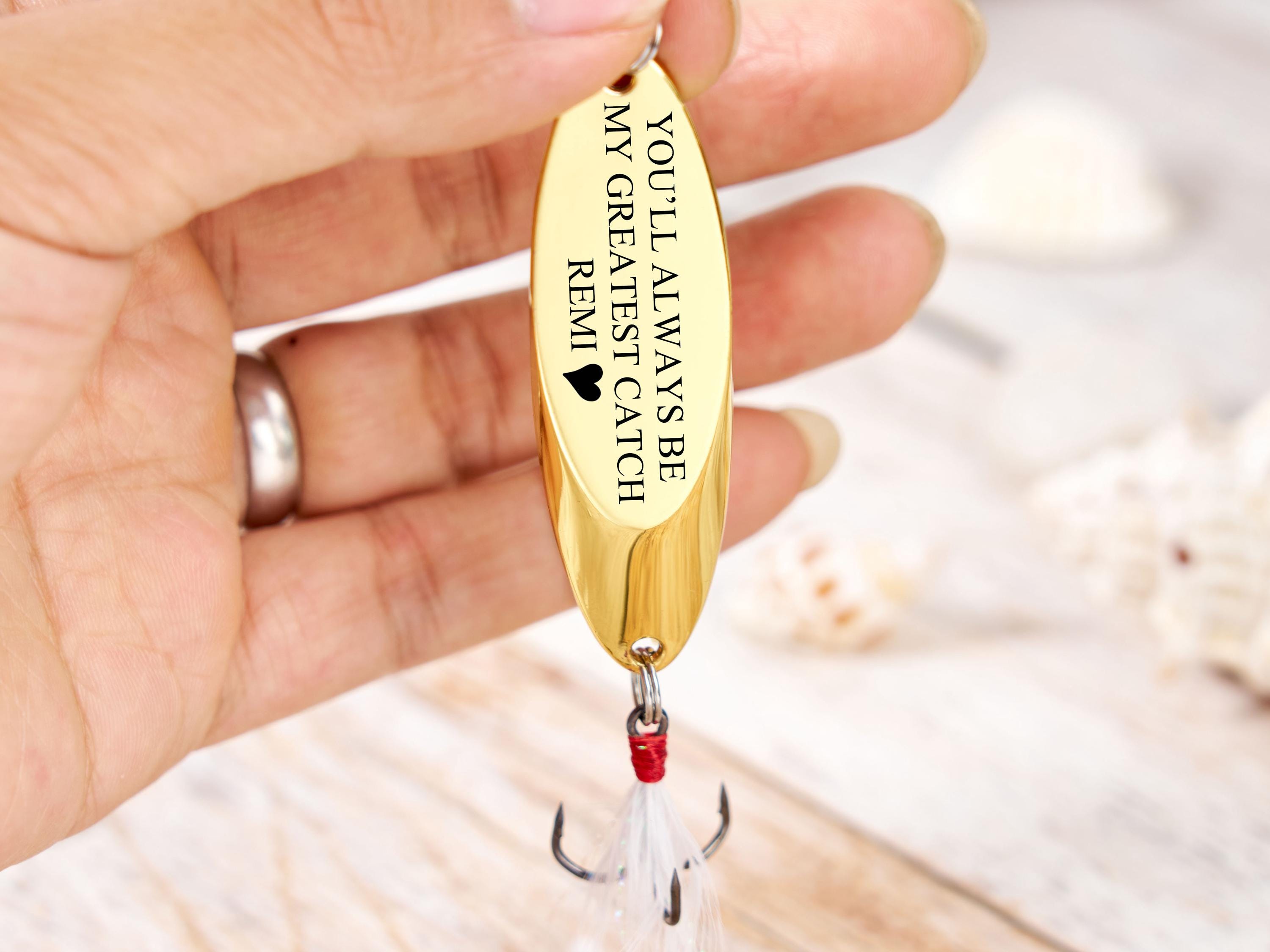 Personalized Engraved Fishing Lure,Fishing Gifts For Him,Custom Gift,Gift For Boyfriend, Fathers Day Gift, Retirement Gift For Daddy