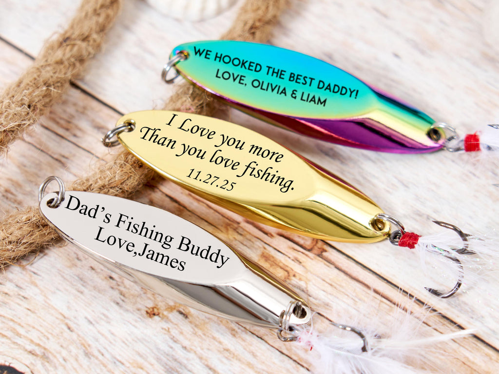 Personalized Engraved Fishing Lure,Fishing Gifts For Him,Custom Gift,Gift For Boyfriend, Fathers Day Gift, Retirement Gift For Daddy