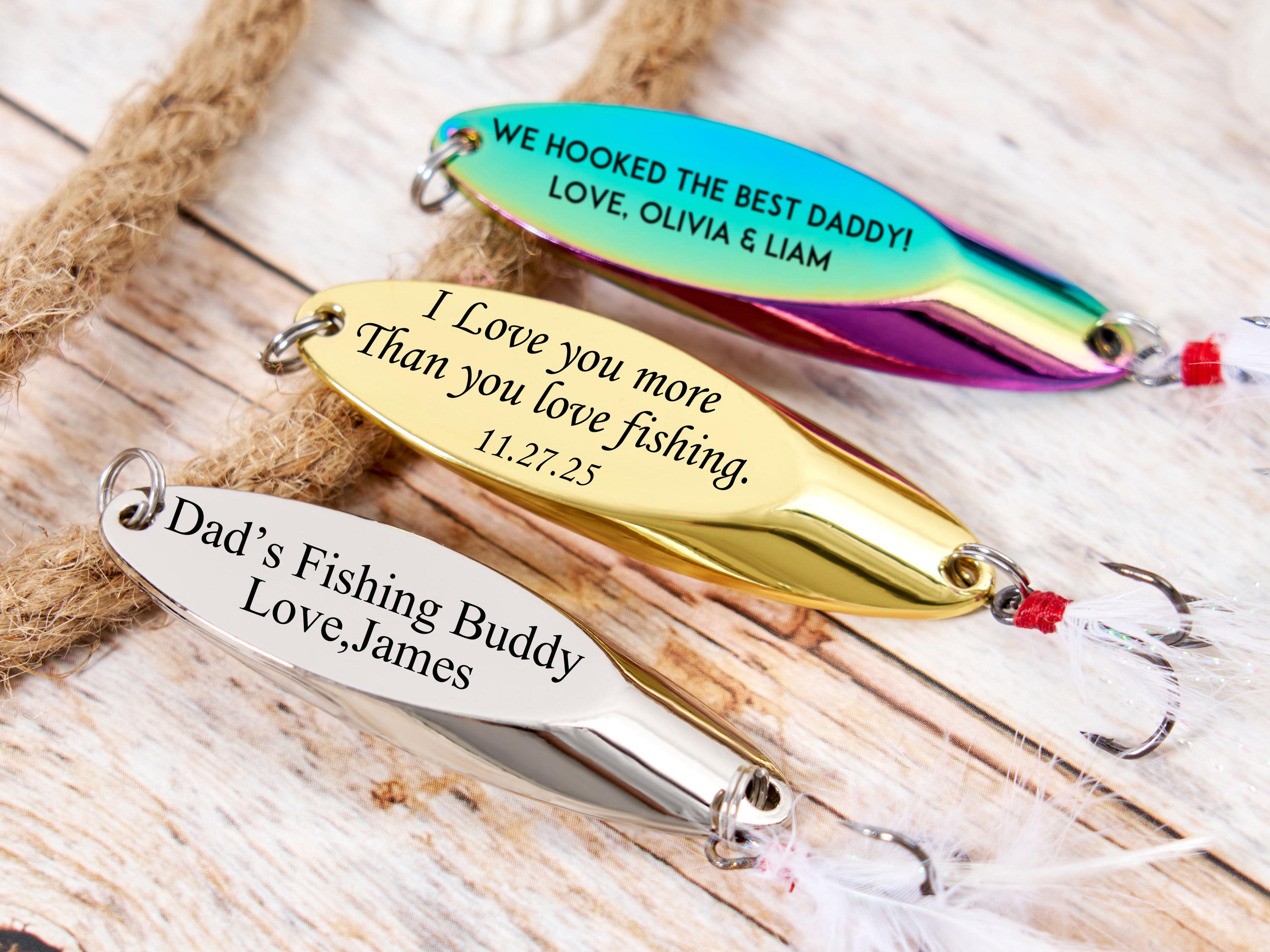 Personalized Engraved Fishing Lure,Fishing Gifts For Him,Custom Gift,Gift For Boyfriend, Fathers Day Gift, Retirement Gift For Daddy