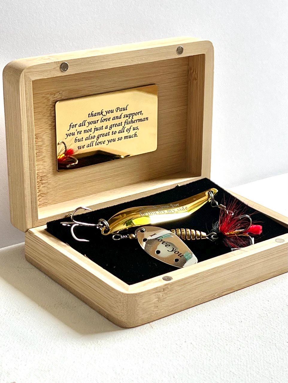 Fishing Gift For Dad custom lures gift for him Anniversary gift for husband Groomsman Wedding birthday