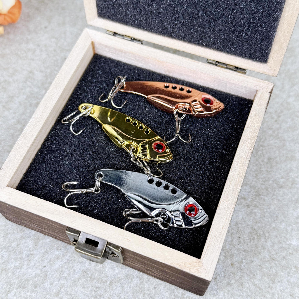 Custom Fishing Lure, Custom Metal Fishhook, Metal Fish Hook Bait Set, Fishing Buddy Gift, Fisherman Gift for Dad Uncle Husband