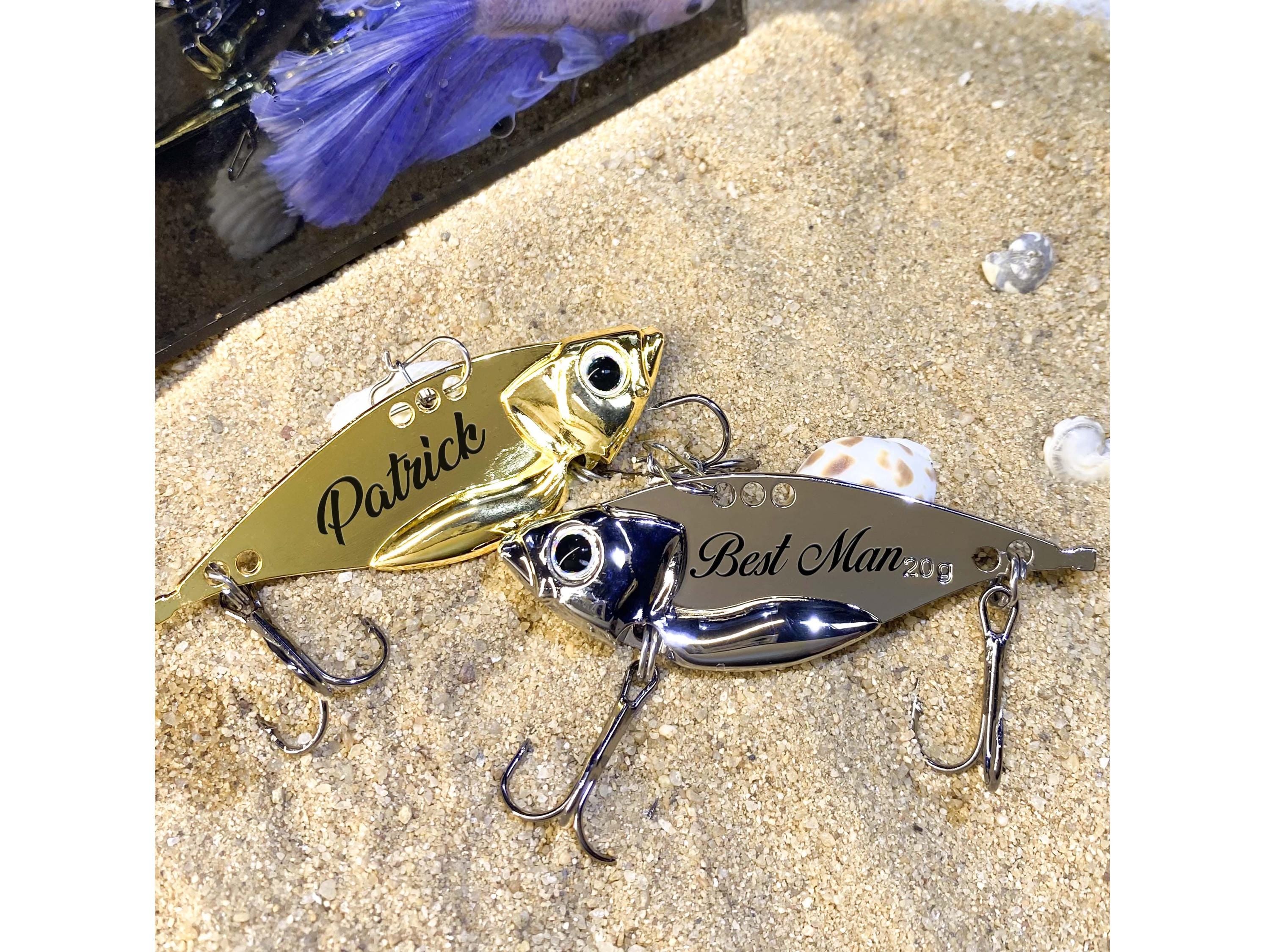 Fishing Lure Custom Fishing gift Husband Boyfriend Engraved Gift  Fisherman Gift Wedding Fishing Lures Groomsmen Fishing Proposal