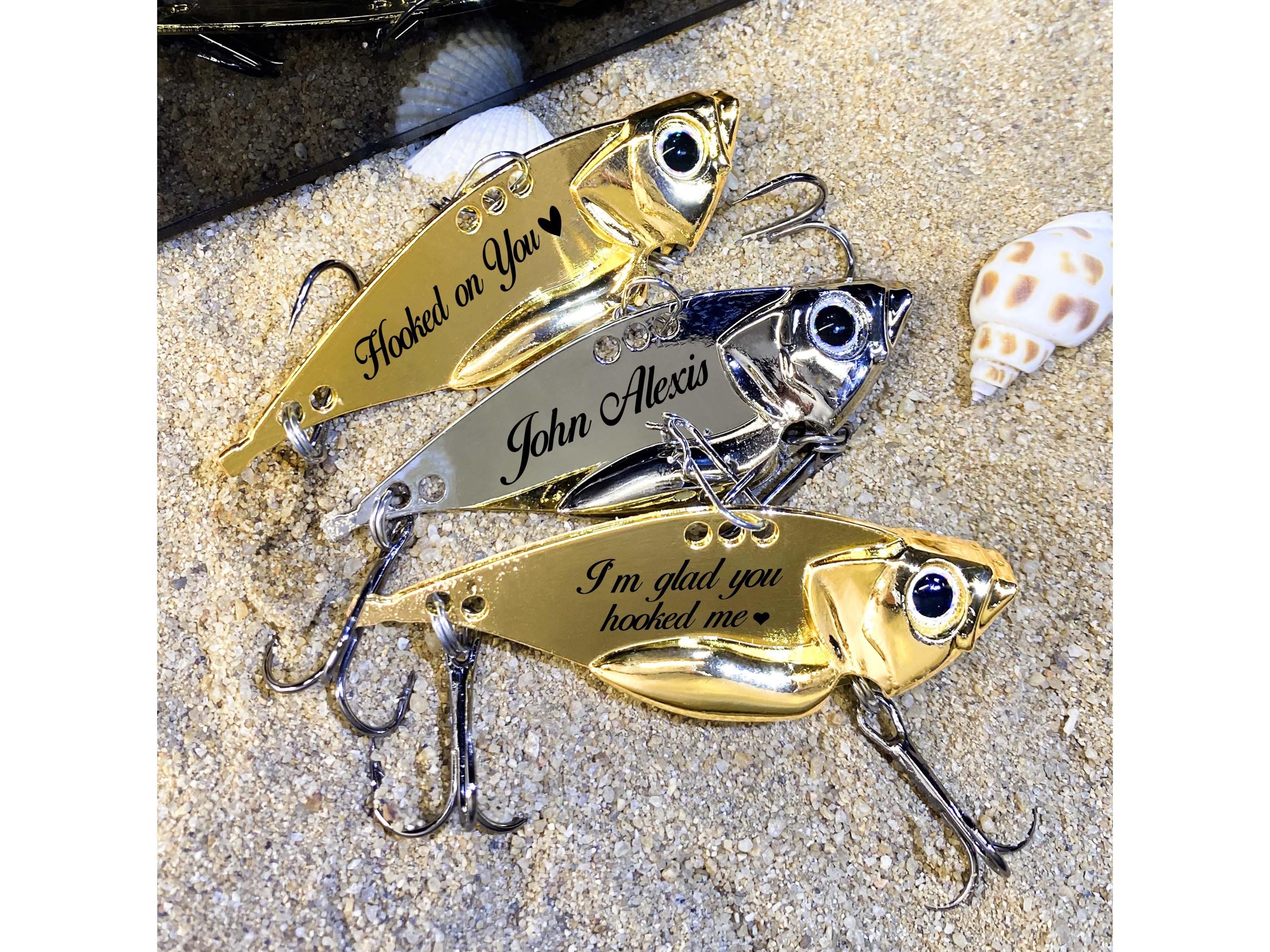 Fishing Lure Custom Fishing gift Husband Boyfriend Engraved Gift  Fisherman Gift Wedding Fishing Lures Groomsmen Fishing Proposal