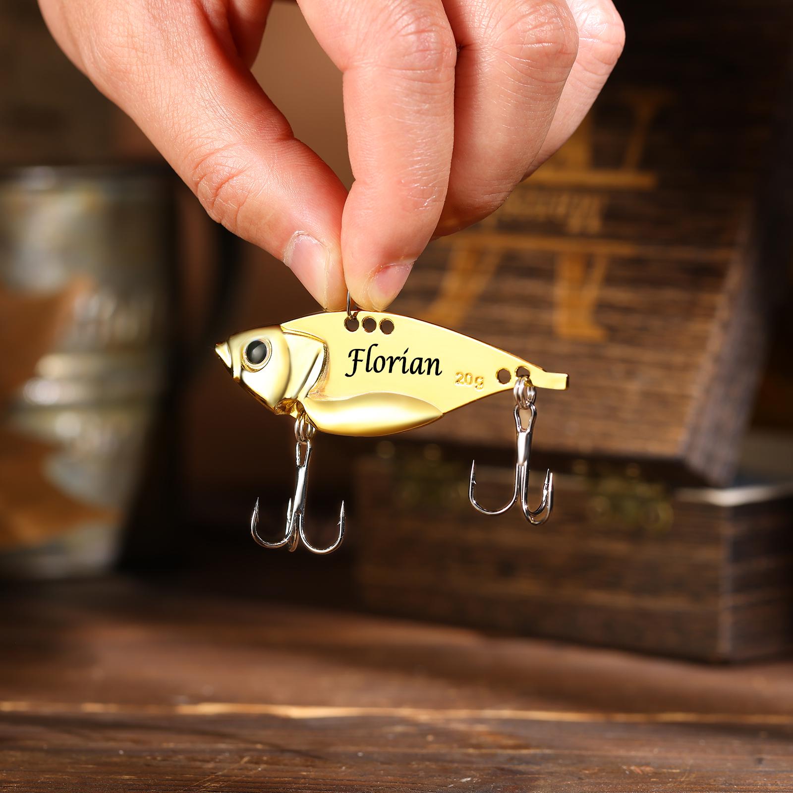 Custom Fishing Lure,Personalized Fishing,Fishing Bait,Fishing Hook,Engraved Fishing,Fishing Gifts for Him,Fathers Day Gift,Retirement Gift