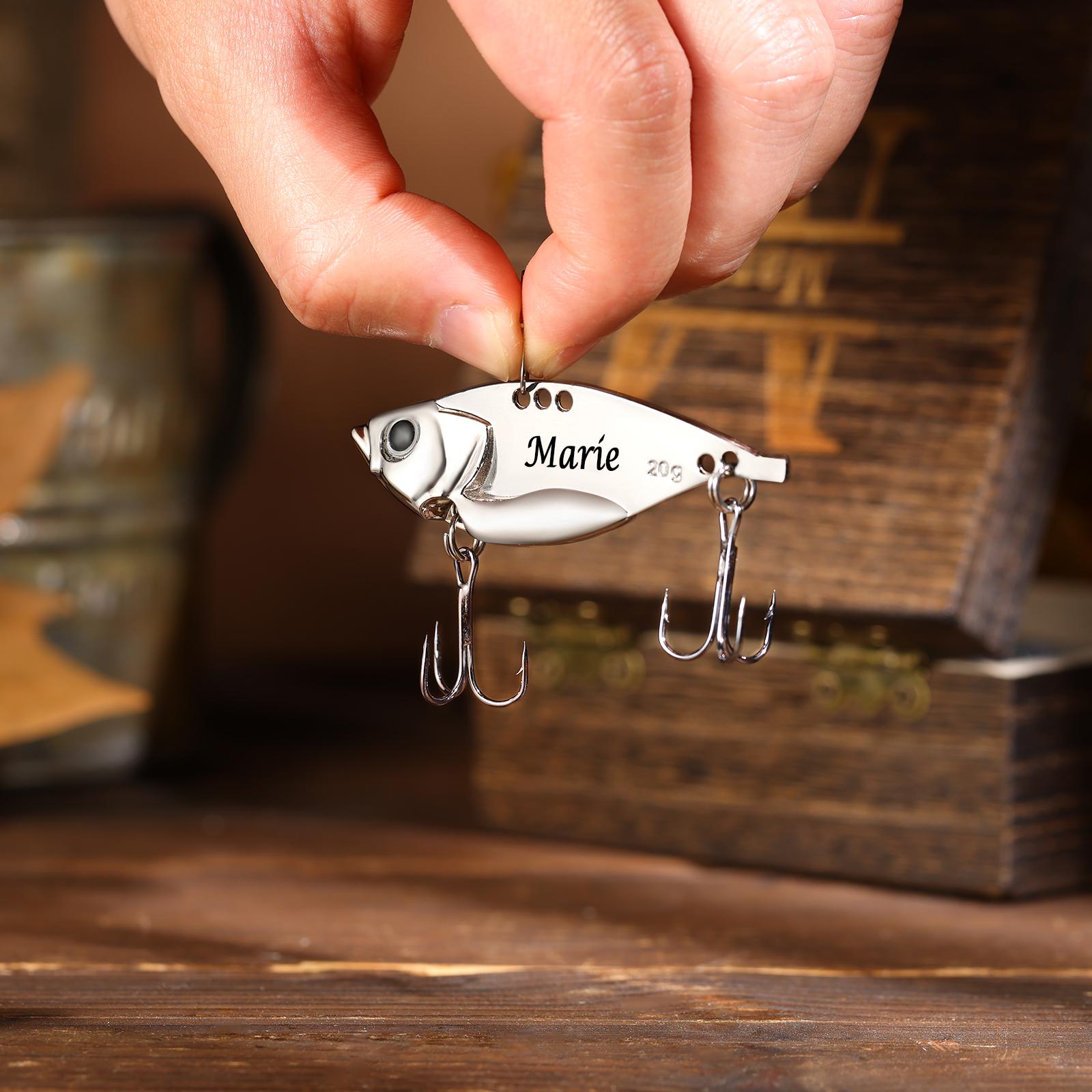 Custom Fishing Lure,Personalized Fishing,Fishing Bait,Fishing Hook,Engraved Fishing,Fishing Gifts for Him,Fathers Day Gift,Retirement Gift