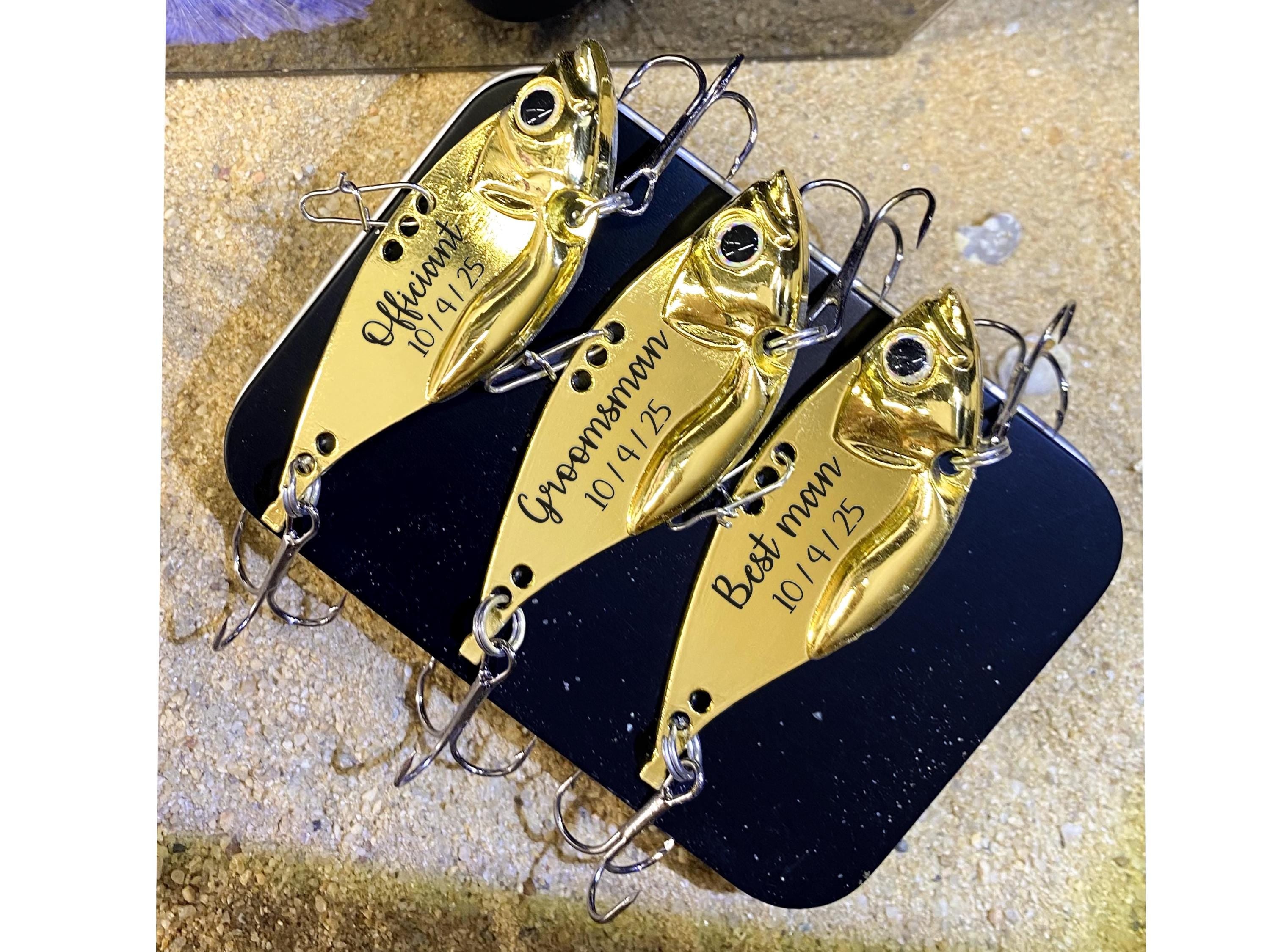 Fishing Lure Custom Fishing gift Husband Boyfriend Engraved Gift  Fisherman Gift Wedding Fishing Lures Groomsmen Fishing Proposal