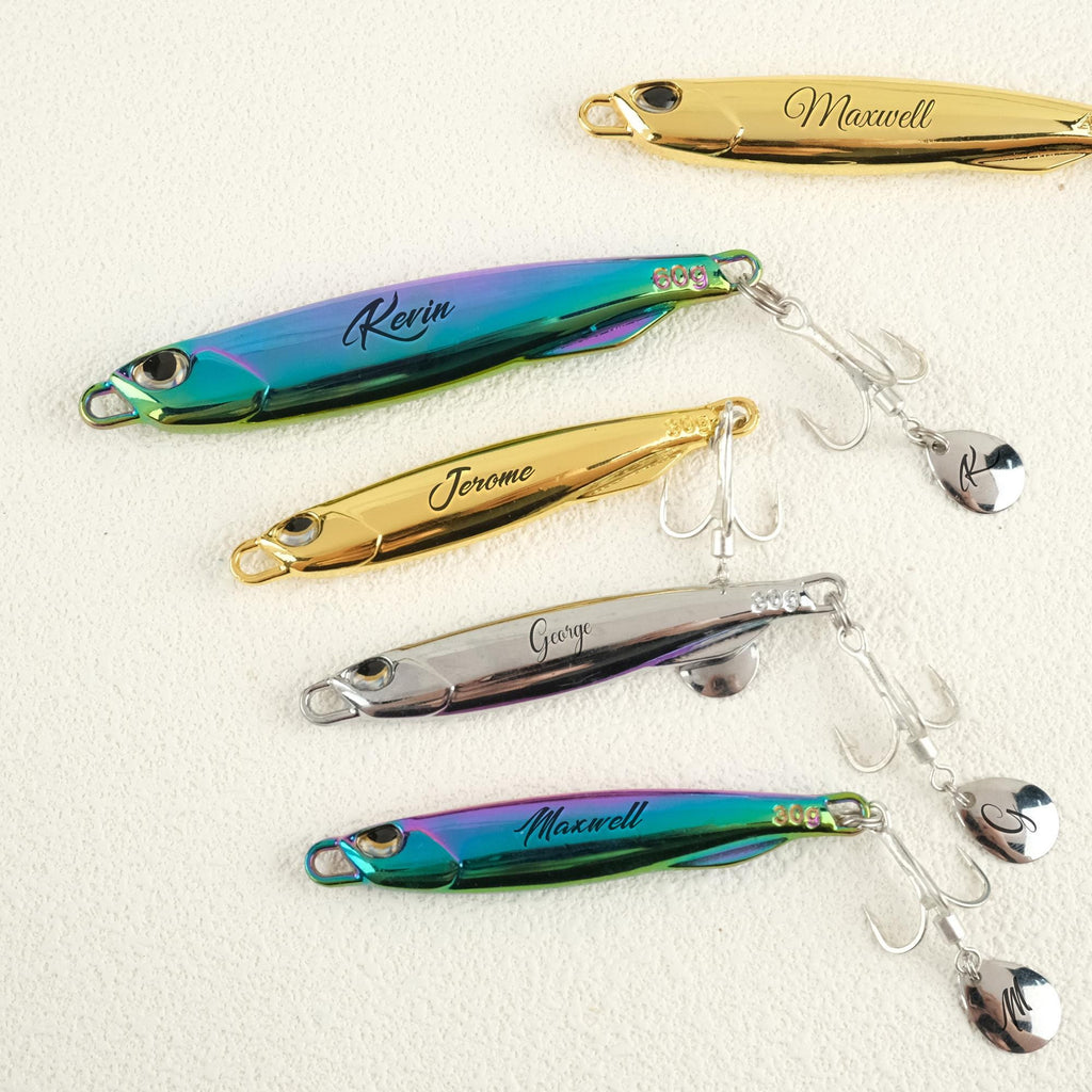 Custom Engraved Fishing Lure – Personalized Gift for Dad or Husband – Fisherman Gift – Keepsake Lure with Message – Gift Box Included