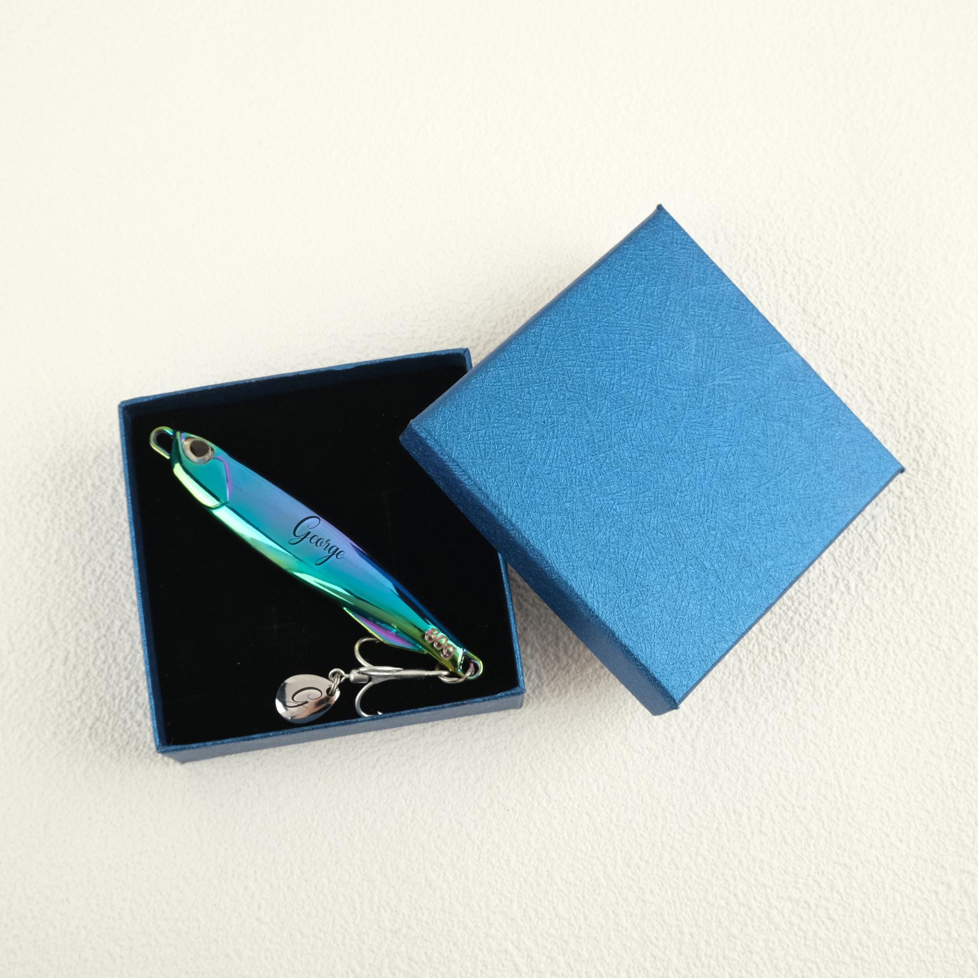 Custom Engraved Fishing Lure – Personalized Gift for Dad or Husband – Fisherman Gift – Keepsake Lure with Message – Gift Box Included