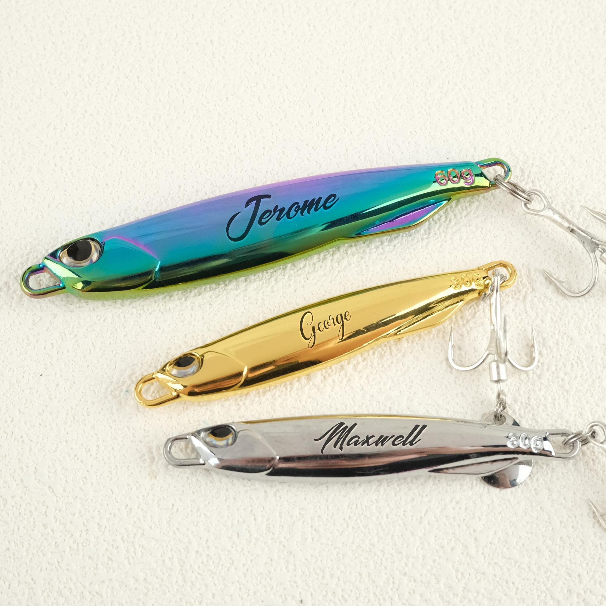 Custom Engraved Fishing Lure – Personalized Gift for Dad or Husband – Fisherman Gift – Keepsake Lure with Message – Gift Box Included